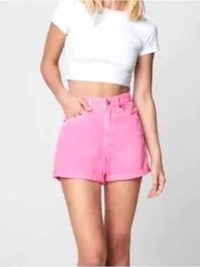NYC High-Waist Pink Shorts